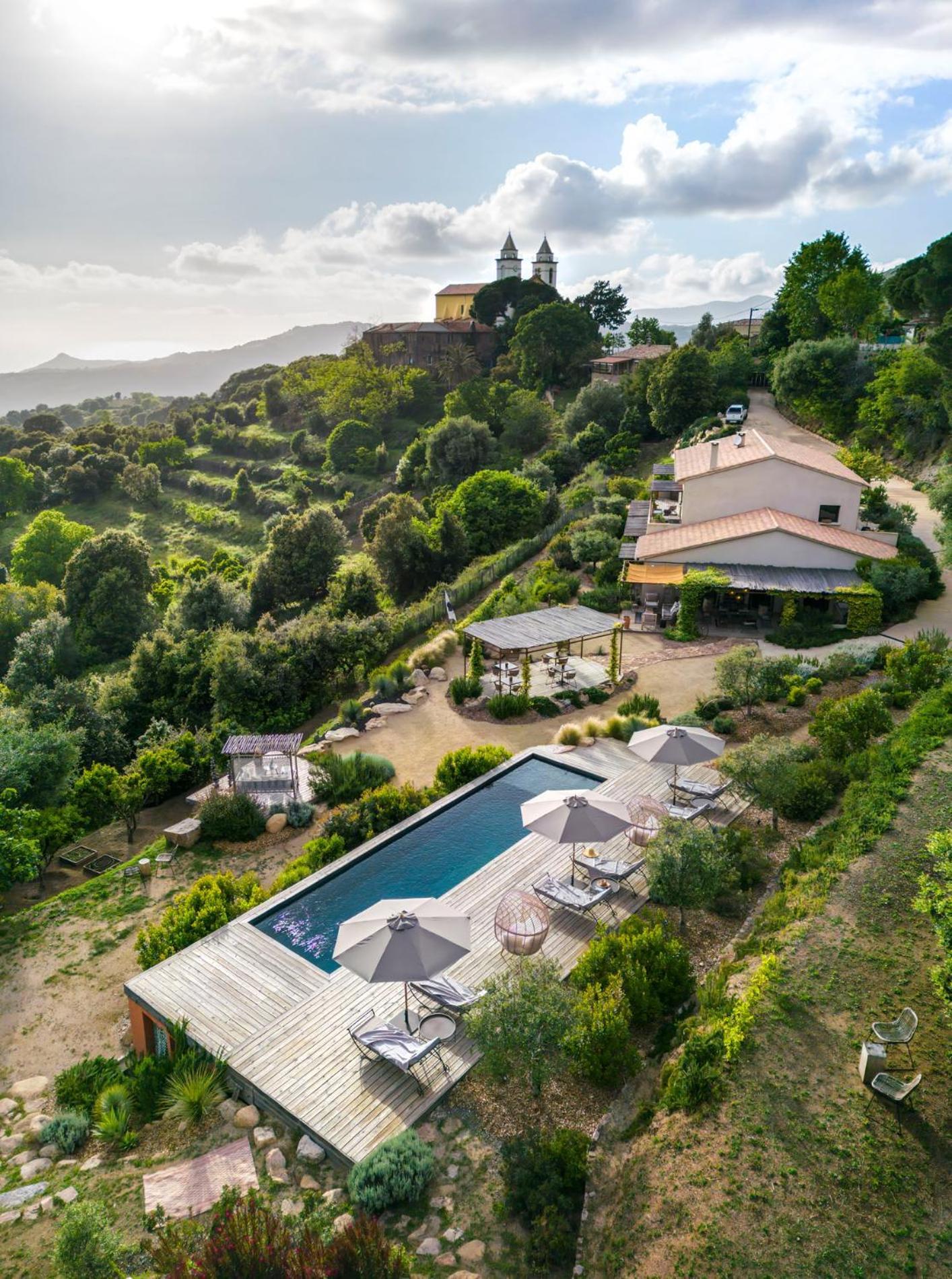Terre De Maquis, Maison D'Hotes Vue Mer Corse Sari-D'orcino Exterior photo